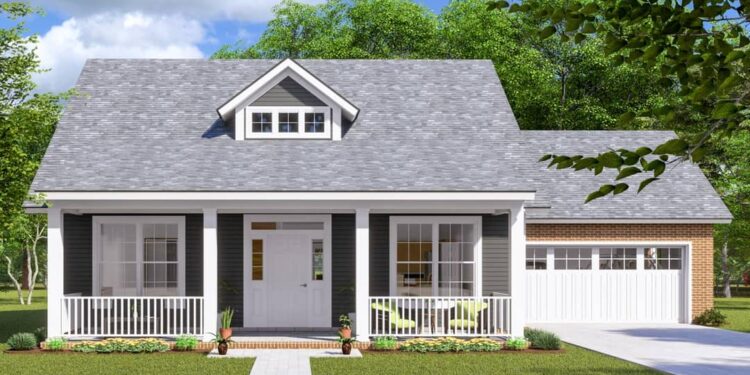 3-Bedroom Bungalow with Attached 2-Car Garage (≈ 1,717 Sq. Ft.)