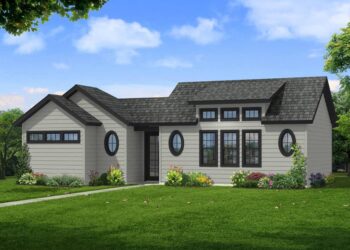 Contemporary Country Cabin Under 900 Sq Ft with Private Bedroom Suite