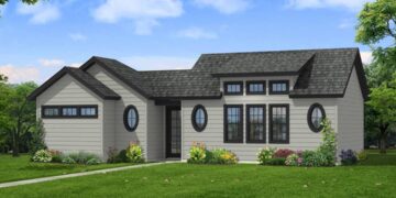 Contemporary Country Cabin Under 900 Sq Ft with Private Bedroom Suite