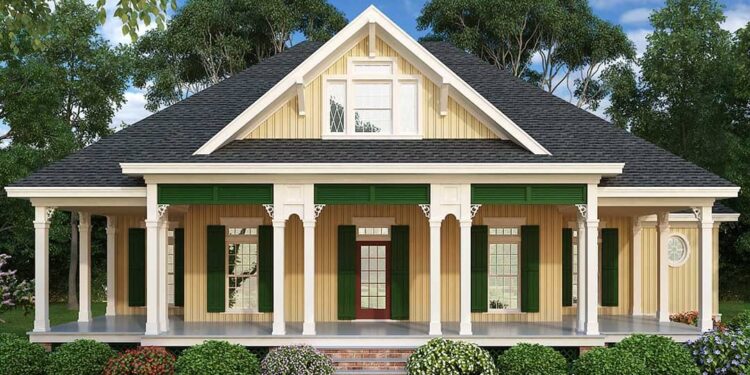 Southern-Style Raised Cottage – 1,832 sq ft, 3 Beds & 2.5 Baths