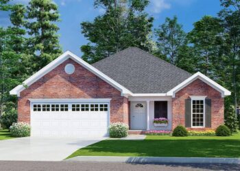 3-Bed Traditional Home with Split-Bedroom Layout – 1,382 Sq Ft