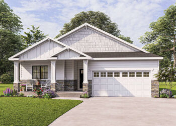 Modern Farmhouse Plan – 1,552 Sq. Ft., 3 Bedrooms (Expandable to 6)