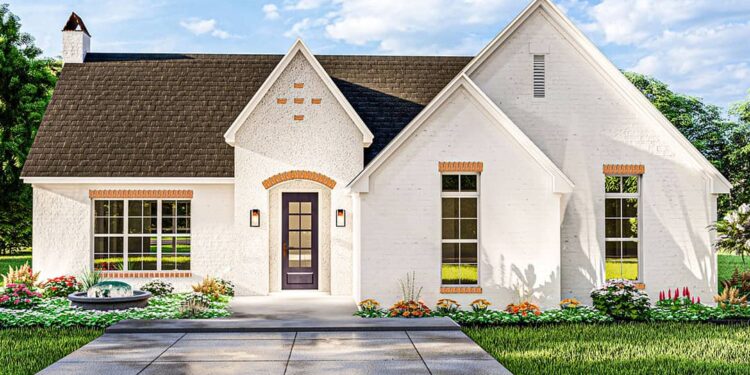 French Country Cottage with Vaulted Ceiling & Great Room – 1,769 Sq Ft