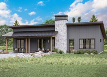 3-Bed Barndominium with Sloped Ceiling Great Room – 1,710 Sq Ft