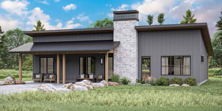 3-Bed Barndominium with Sloped Ceiling Great Room – 1,710 Sq Ft