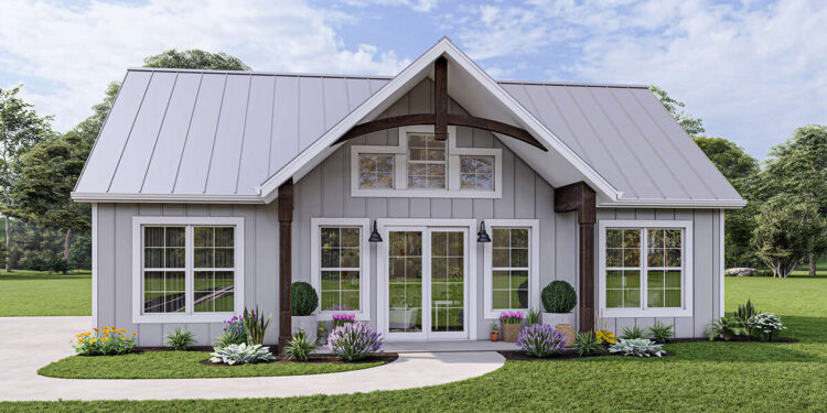 Modern Farmhouse Plan – 1,333 sq ft | 2 Bedrooms & 2 Bathrooms