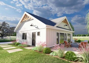 1-Bed Cottage with Pocket Doors Throughout – 1,024 Sq Ft, 1 Bed & 1.5 Baths