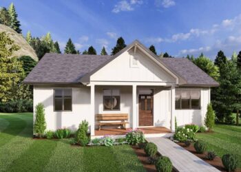 Country-Style Rancher: 2-Bedroom, 936 Sq Ft