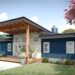 2-Bedroom Mid-Century Modern Home with Vaulted Porch (1,541 Sq Ft)