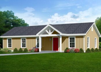 Country Ranch with Vaulted Living — (1,200 Sq Ft)