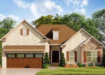 3-Bed Country House with Bonus Room Over Garage – 1,750 Sq Ft