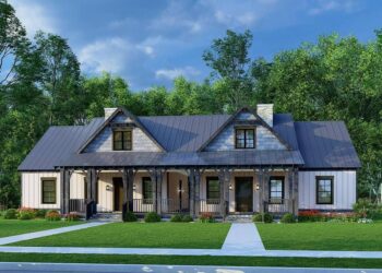 Rustic Duplex with 2-Story Great Room & Sleeping Loft – 1,292 Sq Ft / Unit