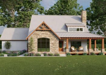 3-Bedroom Cabin with 2-Car Garage — 1278 sq. ft