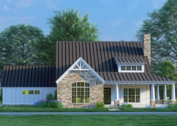 Country Cottage with Vaulted Ceiling & Rear-Facing Garage – 2,278 Sq Ft