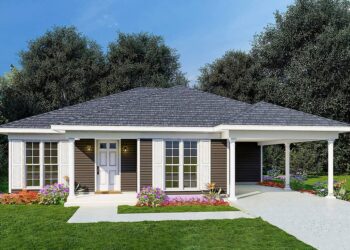 3-Bed Southern Cottage with Carport (1,174 Sq. Ft.)