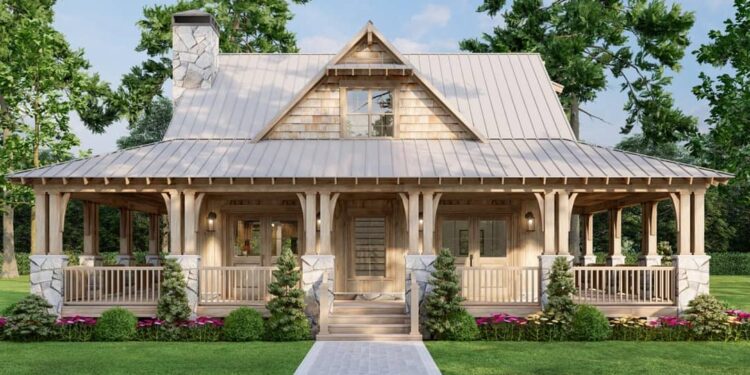 Rustic Country Home with Wraparound Porch & Deck (Approx. 1,660 Sq. Ft.)