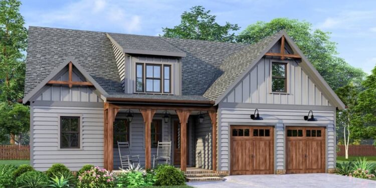 New American House With Optional Second Level — 1627 sqft