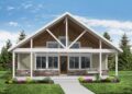 2-Bed, 1,360 Sq Ft Vacation Cottage with Vaulted Open-Concept Living & Loft Expansion