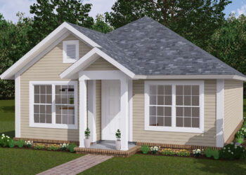Cozy 2-Bedroom Cottage Plan with Smart Layout and an Open Living Core (788 Sq Ft)
