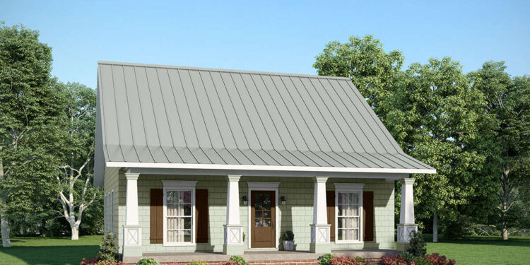 Charming 2-Bedroom Cottage Plan – 1,122 Sq Ft of Smart Living