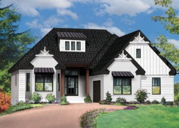 4-Bed Southern Craftsman with Side-Load Garage – 2,676 sq ft