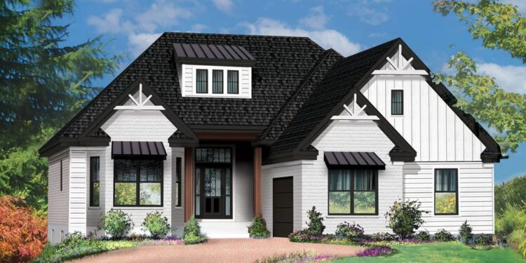 4-Bed Southern Craftsman with Side-Load Garage – 2,676 sq ft
