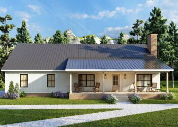 2-Bedroom Country Cottage with Two-Story Great Room (≈ 1,780 Sq. Ft.)