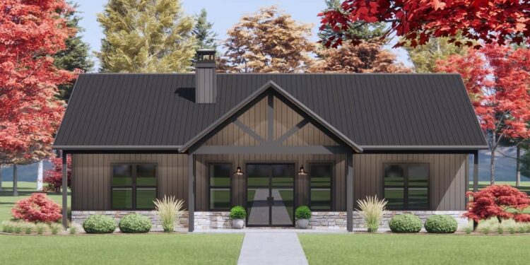 3-Bedroom Craftsman Ranch with Vaulted Great Room — 1638 sq.ft.