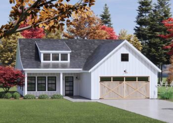 One-Story Country Home with Clustered Bedrooms — 1406 sqft