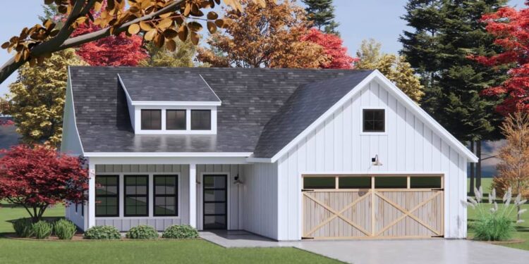 One-Story Country Home with Clustered Bedrooms — 1406 sqft