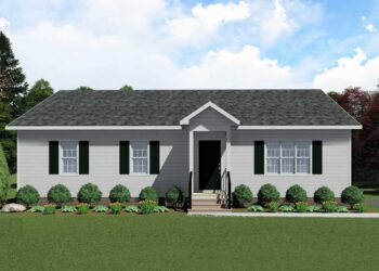 Charming Traditional Split-Bedroom Ranch House Plan – 1,260 Sq Ft | 3 Beds & 2 Baths