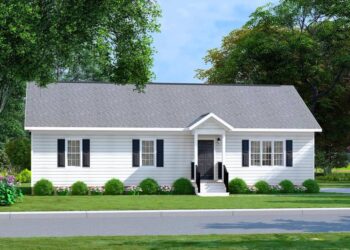 Expanded 3-Bed Traditional Split-Bedroom Ranch — (1,316 Sq Ft)