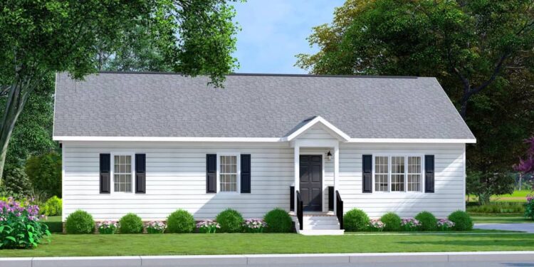 Expanded 3-Bed Traditional Split-Bedroom Ranch — (1,316 Sq Ft)