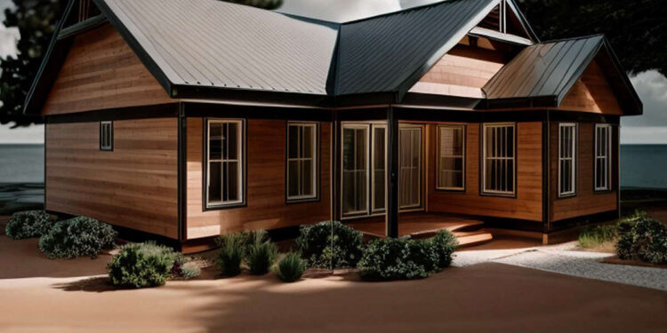 2-Bedroom, 2-Bath Rustic Cabin — 1,136 Sq. Ft. Plan