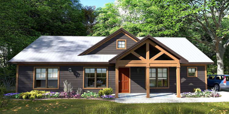 Craftsman Plan – 1,491 Sq Ft | 3 Bedrooms, 2 Baths