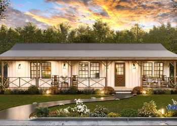 Modern Farmhouse Plan – 1,056 sq ft • 3 Beds & 2 Baths