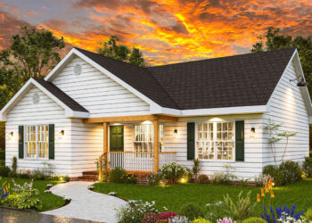 Country Plan – 1,208 Sq Ft | 3 Bedrooms & 2 Bathrooms