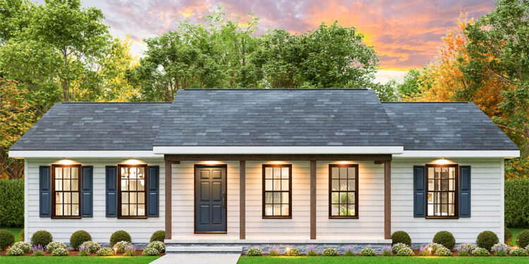 Country Home Plan – 1,152 Sq Ft | 3 Bedrooms & 2 Bathrooms