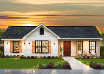 Country Cottage Plan – 1,140 Sq. Ft., 3 Bedrooms & 2 Baths