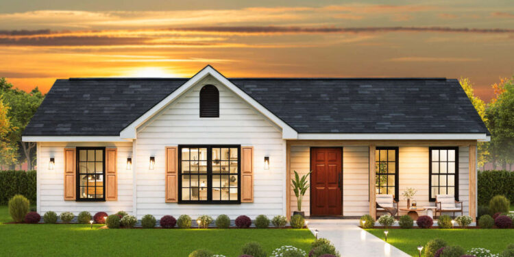 Country Cottage Plan – 1,140 Sq. Ft., 3 Bedrooms & 2 Baths