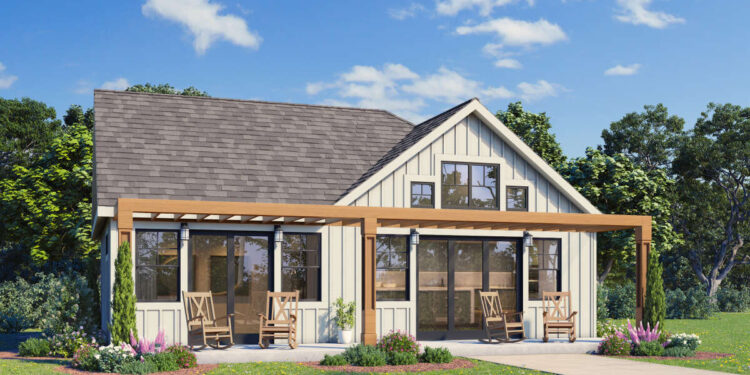 Modern Farmhouse Cottage — (988 Sq Ft, 1 Bedroom / 1.5 Bathrooms)
