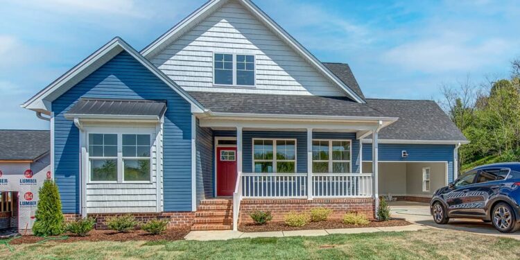 Country Home with First-Floor Master & 2-Car Garage.