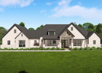 Expanded One-Level New American Craftsman – ~4,090 Sq Ft with Home Office & Game Room