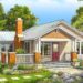 Simply Sweet 2-Bed Cottage Plan with Front Porch – 1,107 Sq Ft | 2 Beds & 2 Baths