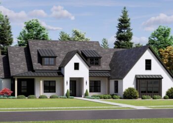 Transitional 4-Bed House Plan with Split Layout & Bonus Room – ~3,255 Sq Ft