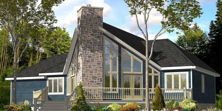 Modern 1,501 Sq Ft House Plan with Dramatic Windows – 3 Beds • 2 Baths