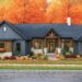 Mountain Ranch House Plan with Two-Story Great Room & Split Bedrooms