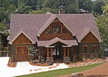 Mountain (or Lake) Home Plan with Outdoor Fireplace & Vaulted Ceilings – ~2,401 Sq Ft
