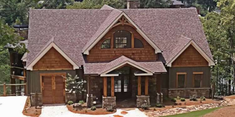 Mountain (or Lake) Home Plan with Outdoor Fireplace & Vaulted Ceilings – ~2,401 Sq Ft