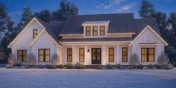 2,728 Sq Ft Open-Concept Farmhouse with Bonus Over Garage — 4 Beds, 3 Baths & Flex Space (Plan 51770HZ)